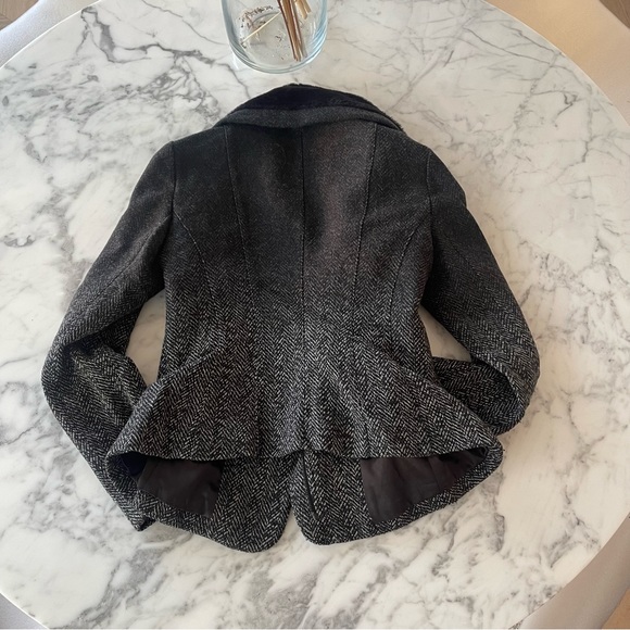 NEW Wool Chanel-like Pea Coat Faux Fur - Picture 9 of 16